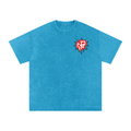 “BARBERVERSE” Snow Washed Oversized Cotton T-Shirt