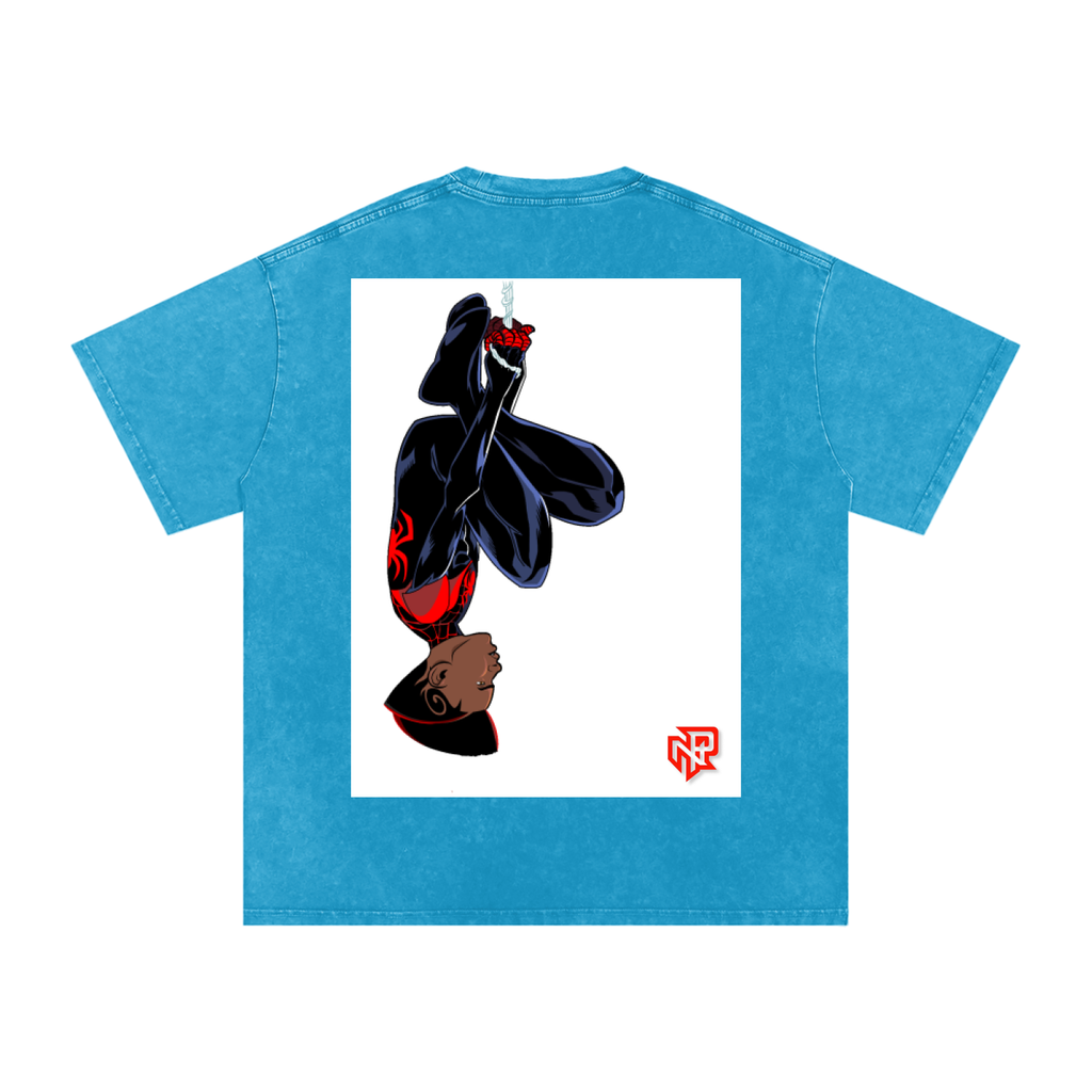 “BARBERVERSE” Snow Washed Oversized Cotton T-Shirt