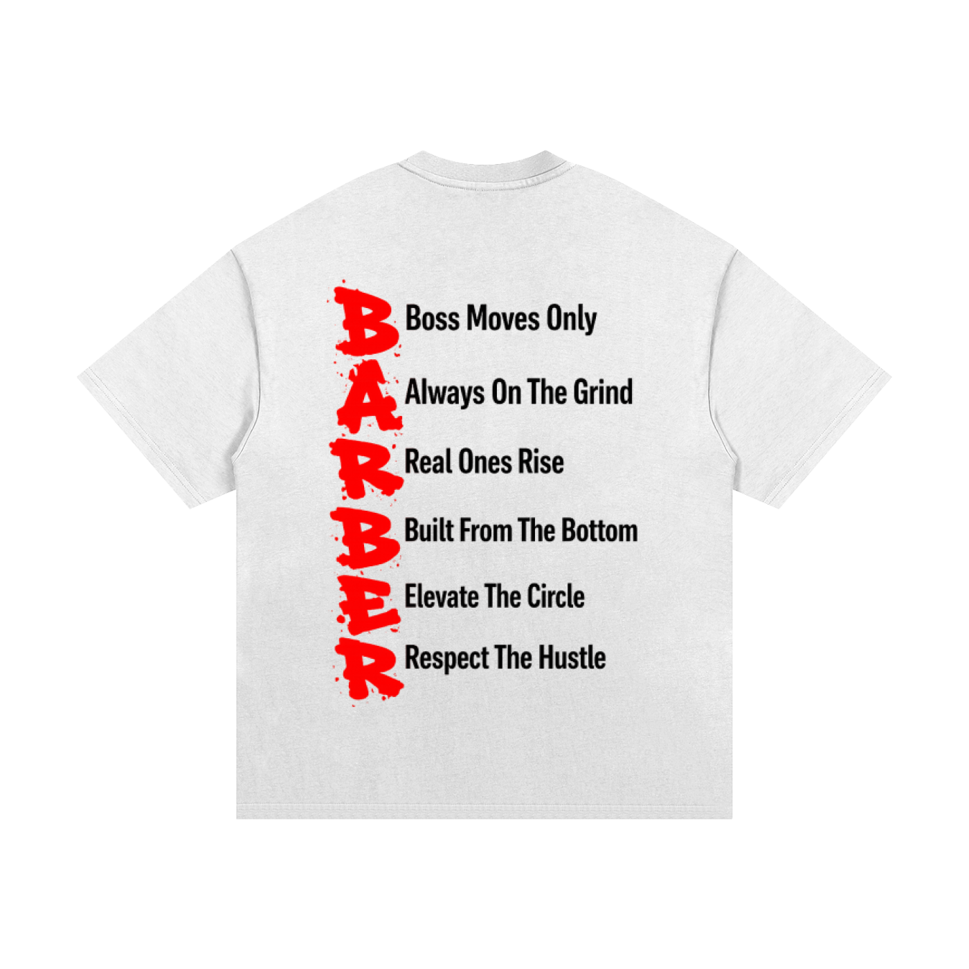 “BARBER” Essential Heavyweight Cotton T-Shirt
